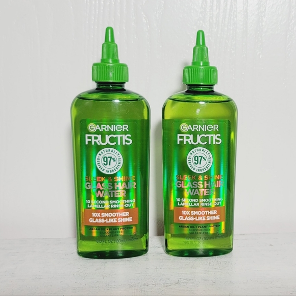 2X Garnier Fructis Sleek & Shine Glass Hair Water 6.0 fl oz - Picture 1 of 2